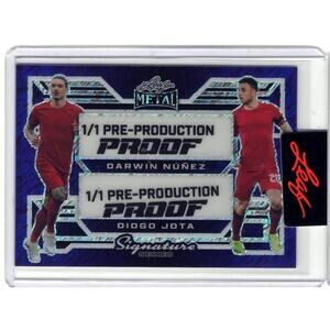 2024 Leaf Metal Darwin Nunez Didgo Jota Crystal Pre Prod Proof Liverpool 1/1